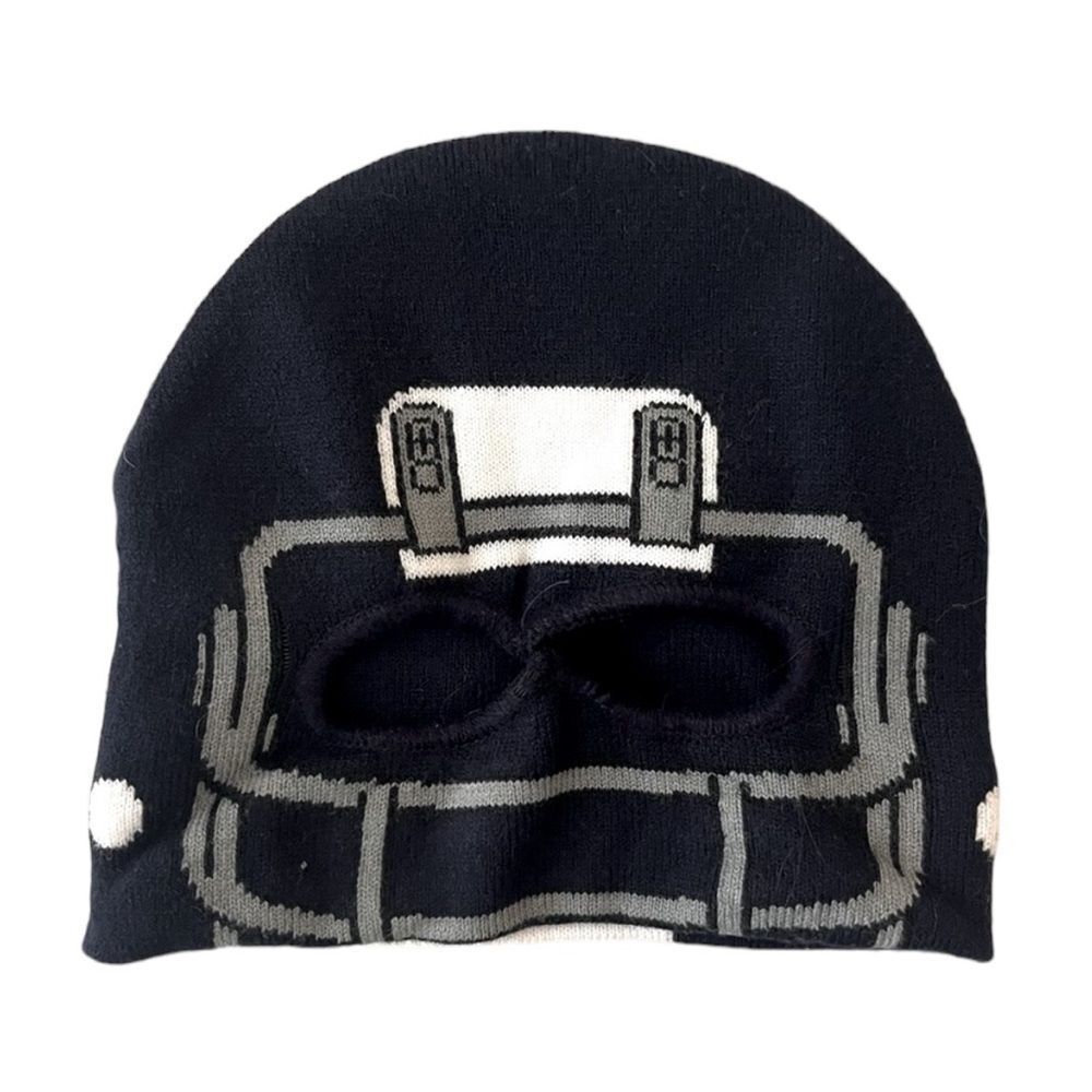 Boys Blue Football Fleece Cap